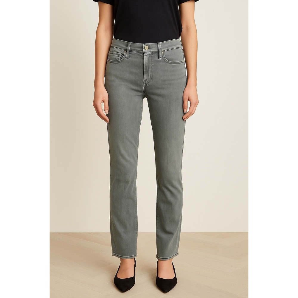 MOTHER Women's Straight Leg Jeans in Gray